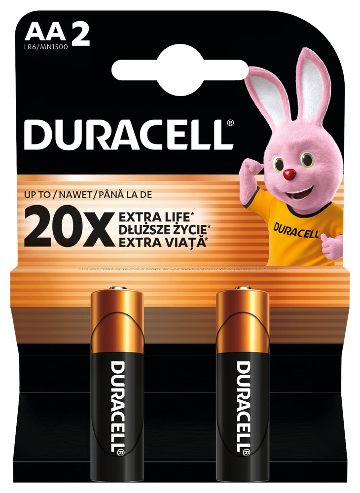 Baterijas Duracell AA Alkaline 2pack |