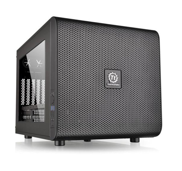 Korpuss Thermaltake Core V21 Cube Melns