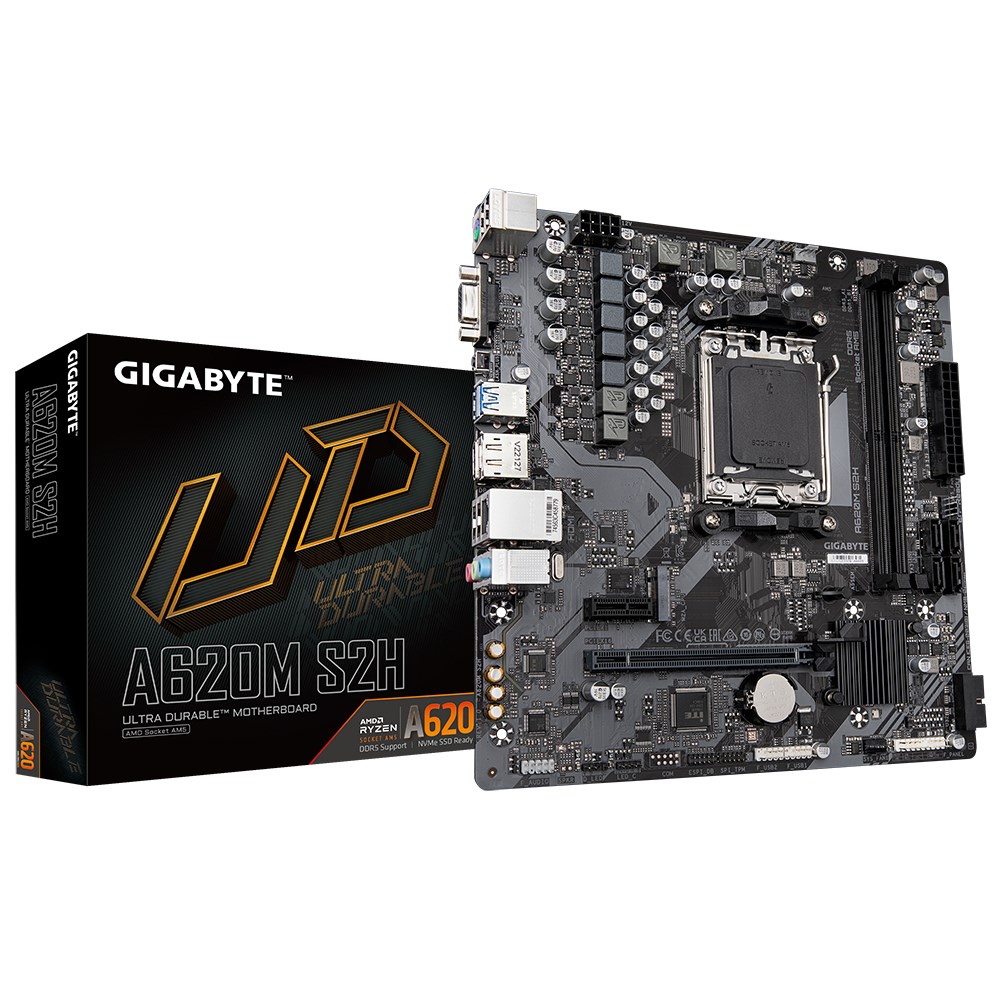 GIGABYTE A620M S2H AM5 DDR5 mATX