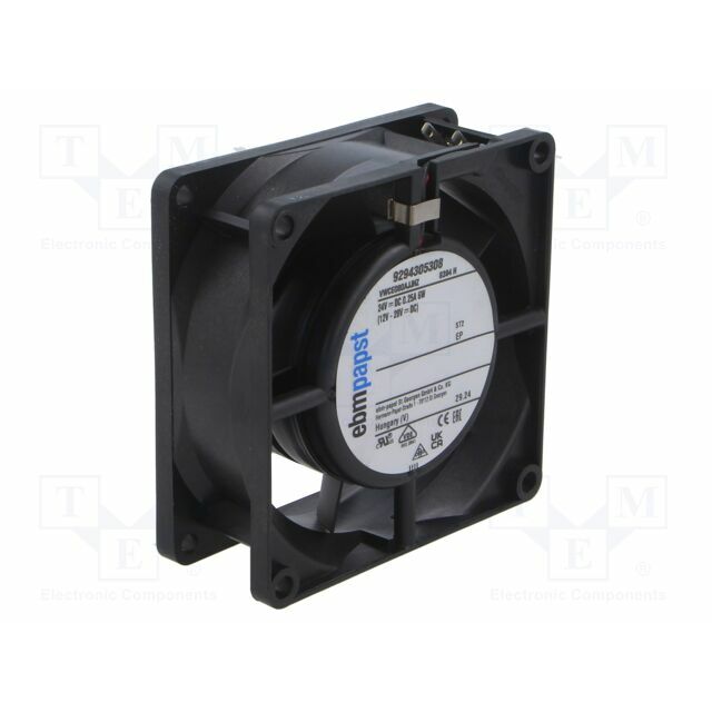EBM-PAPST Fan: DC; 80x80x32mm; axial; 24VDC
