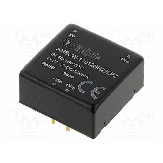 AIMTEC Converter: DC/DC; 6W; Uin: 40÷160VDC