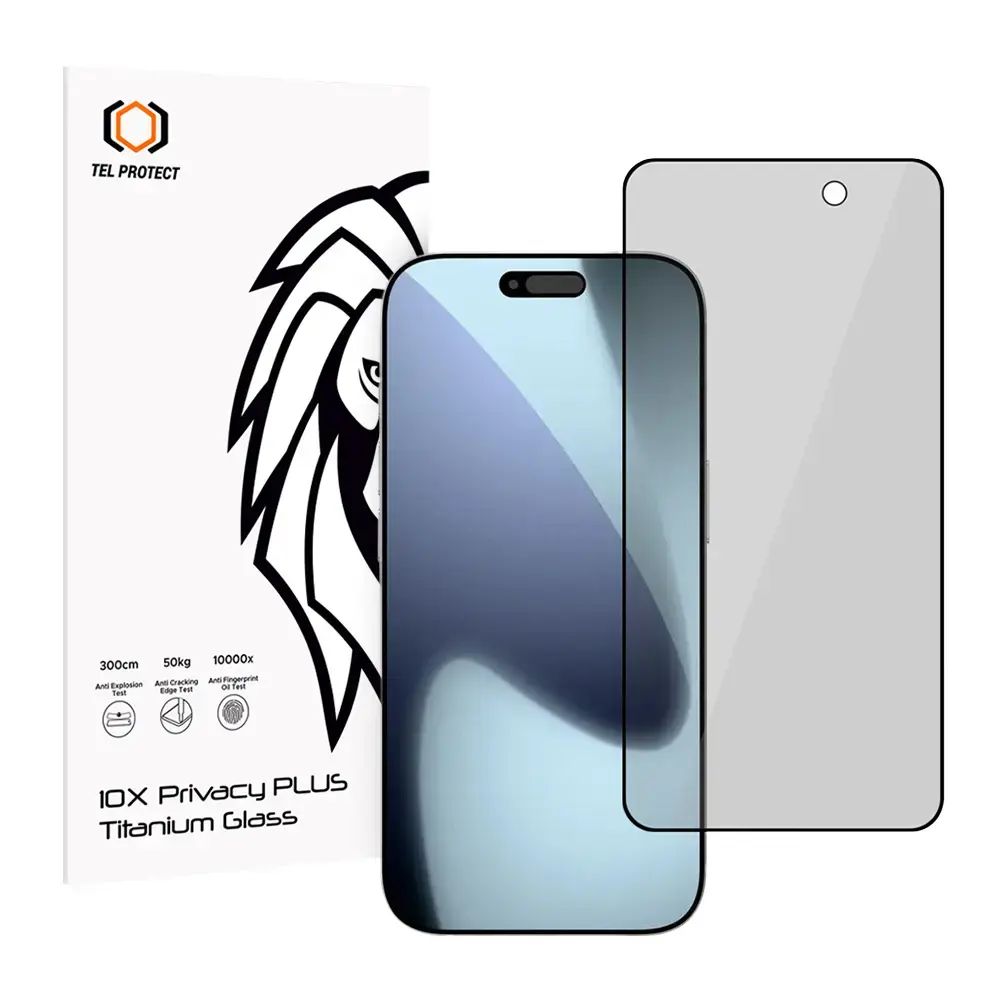 Tempered glass Tel Protect 10X Privacy