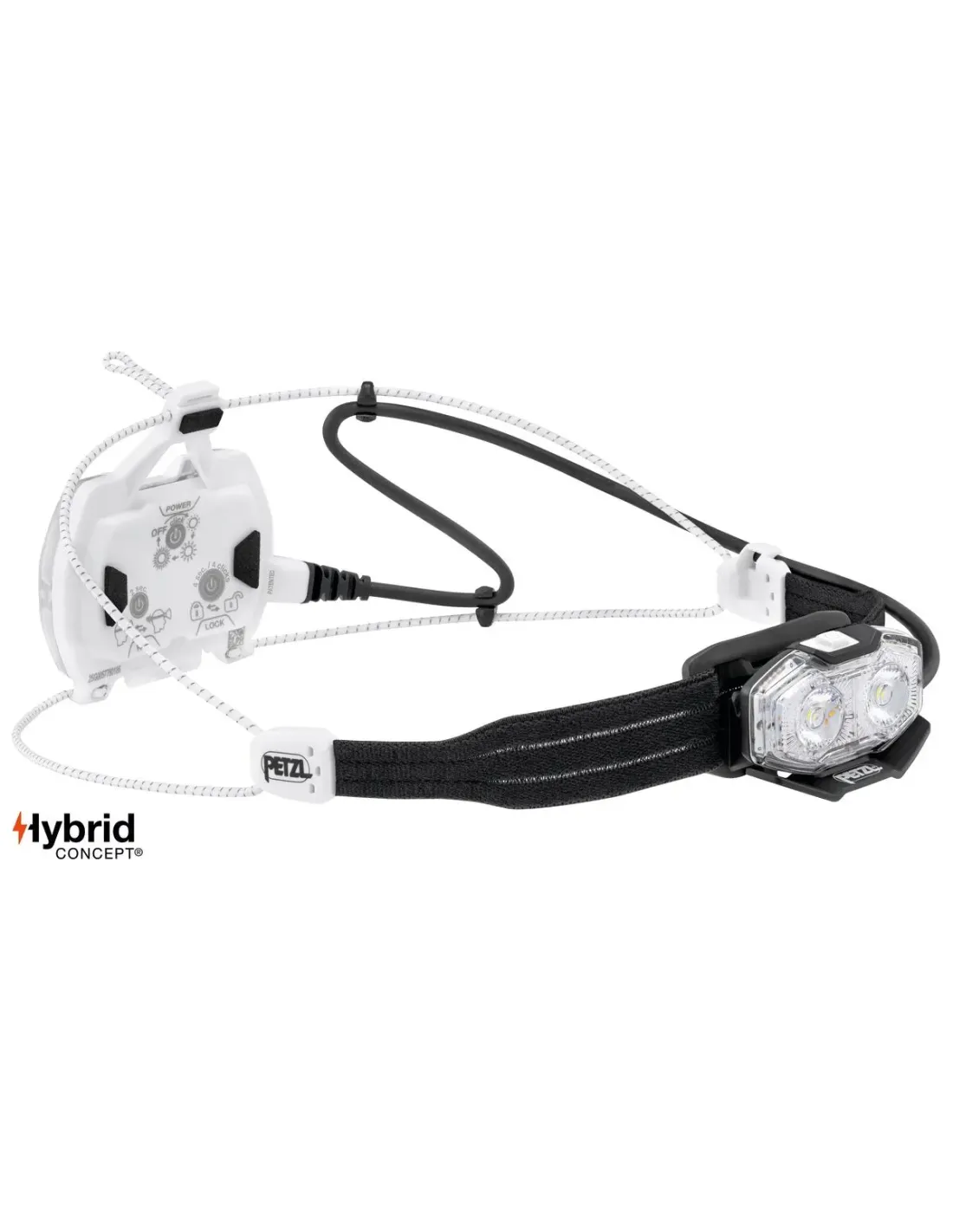 Petzl Nao LT galvas lukturis, melns/balts