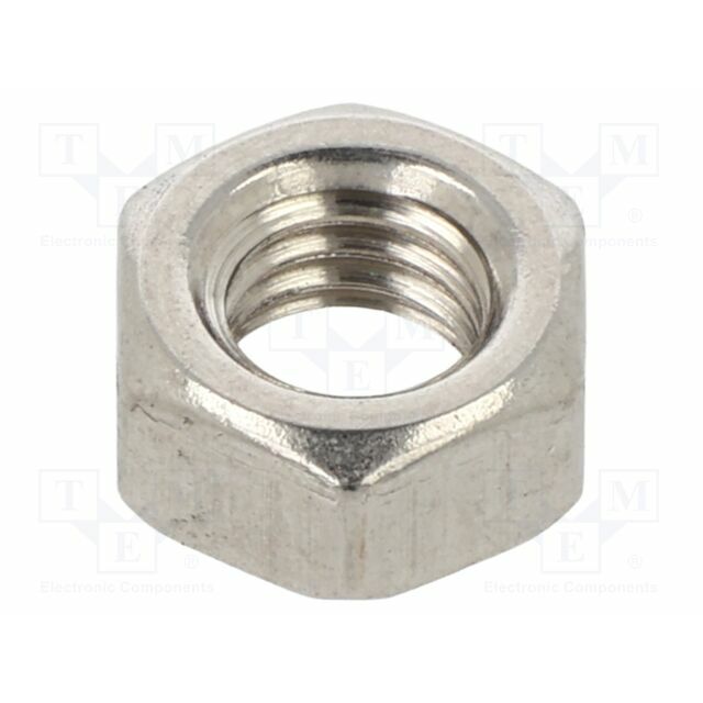 Nut; hexagonal; M5; Thread: metric; A2