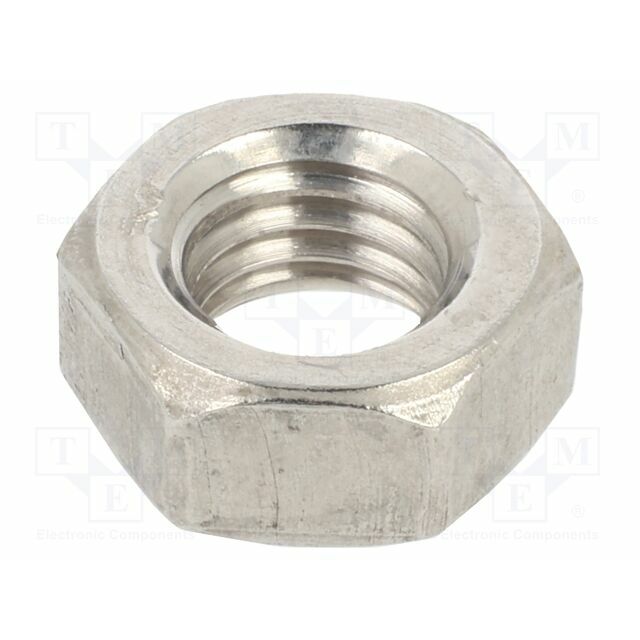 Nut; hexagonal; M8; Thread: metric; A4