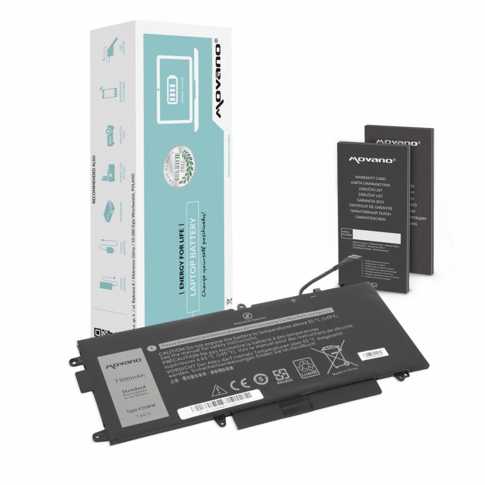 Movano Battery K5XWW for Dell Latitude