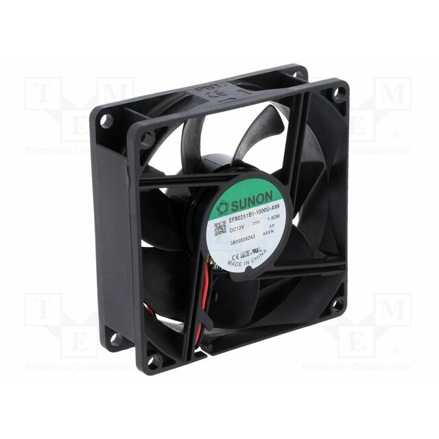 SUNON Fan: DC; 80x80x25mm; axial; 12VDC