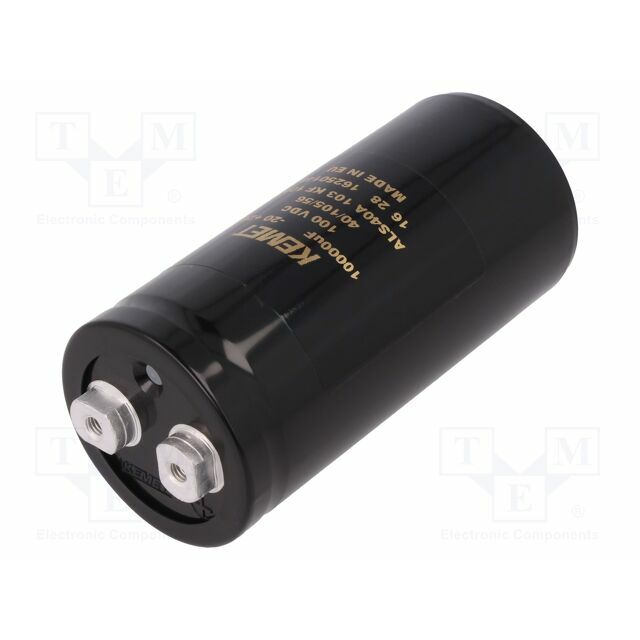 KEMET Capacitor: electrolytic; 10mF; 100VDC; Ø51x105mm