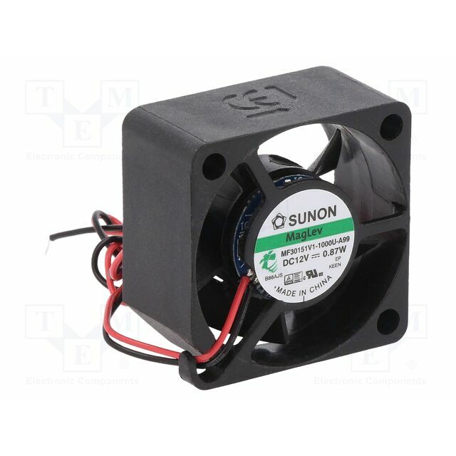 SUNON Fan: DC; 30x30x15mm; axial; 12VDC