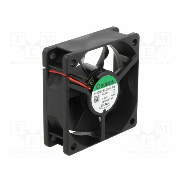 SUNON Fan: DC; 60x60x20mm; axial; 24VDC