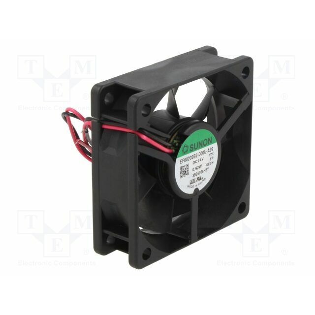 SUNON Fan: DC; 60x60x20mm; axial; 24VDC