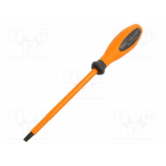 KLEIN TOOLS Screwdriver: insulated; slot; 6