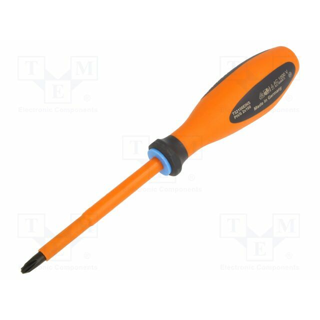 KLEIN TOOLS Screwdriver: insulated; PlusMinus PH-type