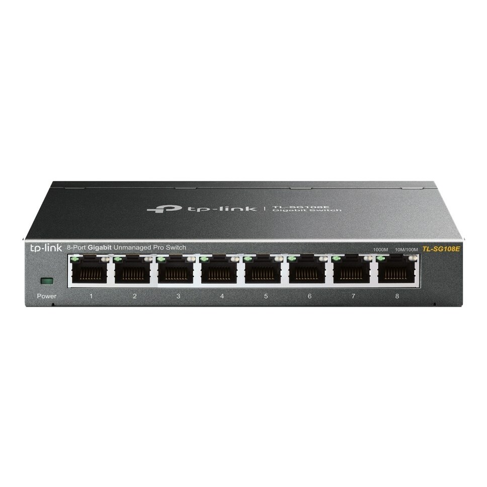 TP-Link TL-SG108E pārvaldāms L2 Gigabit Ethernet