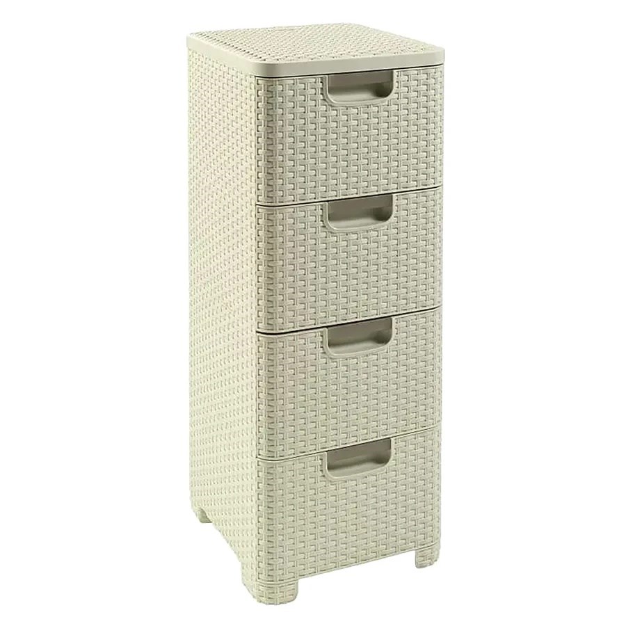 CURVER Kumode ar 4 atvilknēm Style