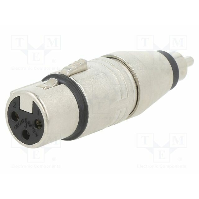 NEUTRIK Connector: RCA; silver; straight; female