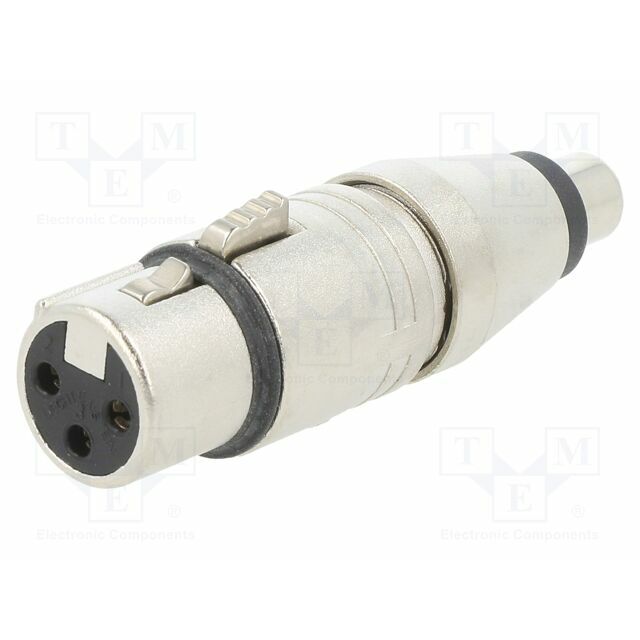 NEUTRIK Connector: RCA; socket; silver; straight
