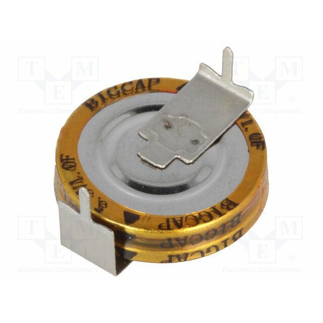 BIGCAP Supercapacitor; THT; 1F; 5.5VDC