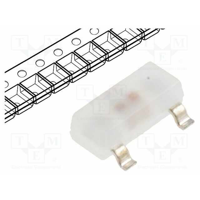 KINGBRIGHT ELECTRONIC LED; red/green; SMD; SOT23