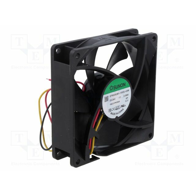 SUNON Fan: DC; 92x92x25mm; axial; 24VDC
