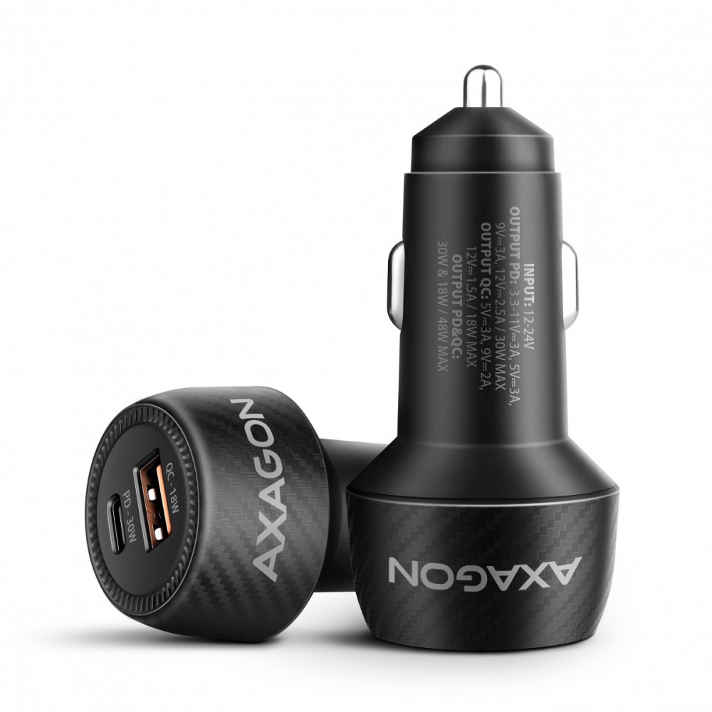 AXAGON Car charger 48W, USB-A +