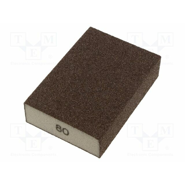 SOLID TOOLS Sponge; 100x70x25mm; Granularity: 80