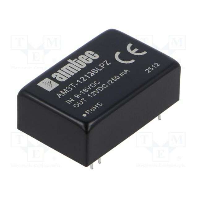 AIMTEC Converter: DC/DC; 3W; Uin: 9÷18VDC