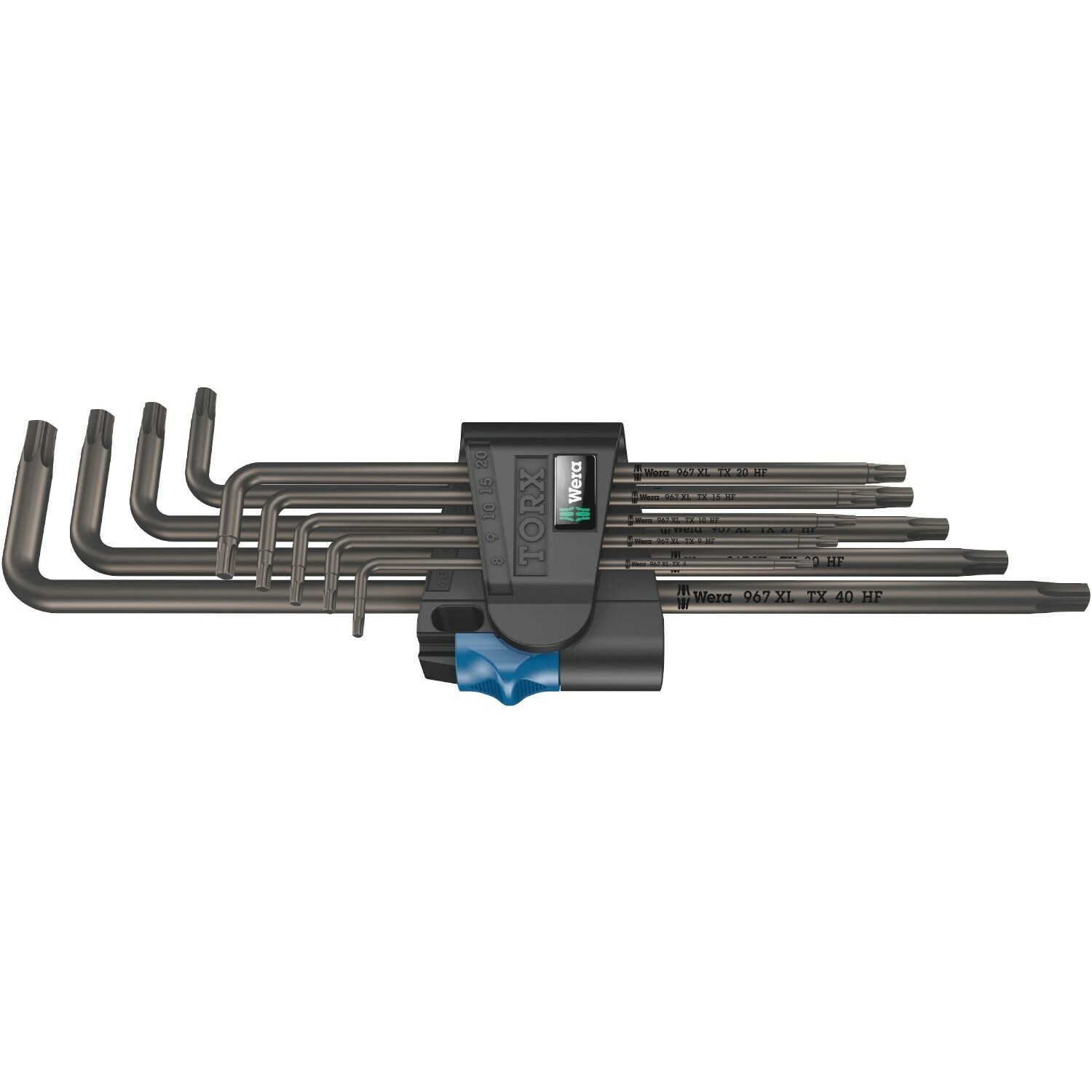 L-seškanšu komplekts Torx TX8-40 XL, garš