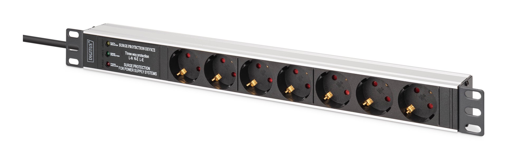 Digitus Multiple socket outlet with aluminum