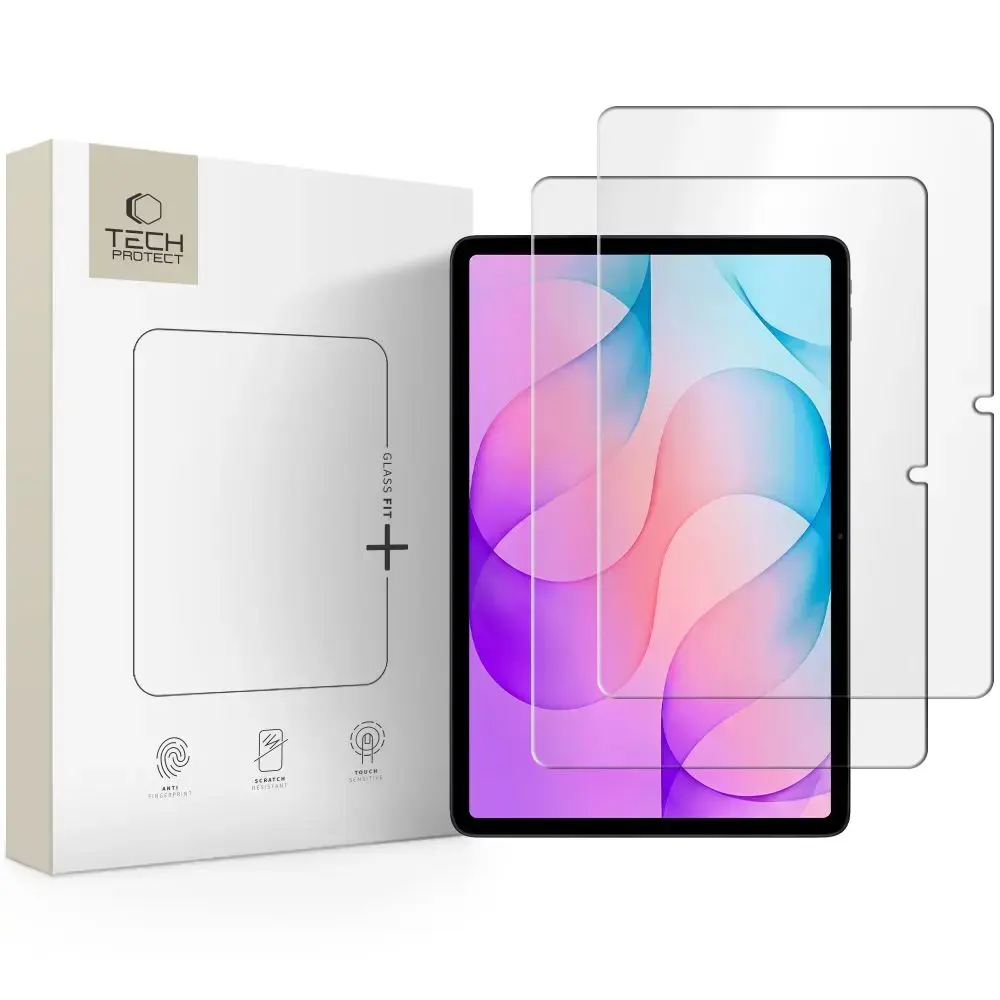 SZKŁO HARTOWANE TECH-PROTECT GLASS FIT+ 2-PACK