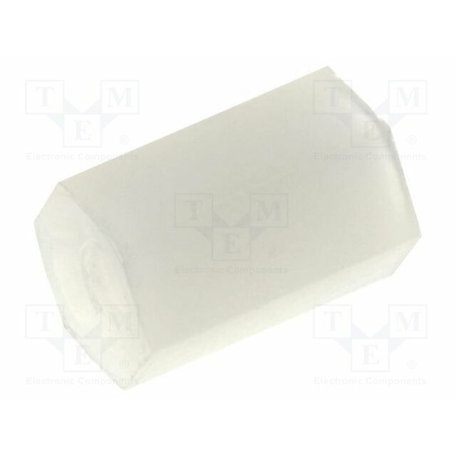 FIX&FASTEN Screwed spacer sleeve; hexagonal; polyamide