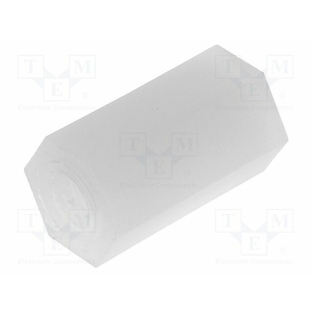 FIX&FASTEN Screwed spacer sleeve; hexagonal; polyamide