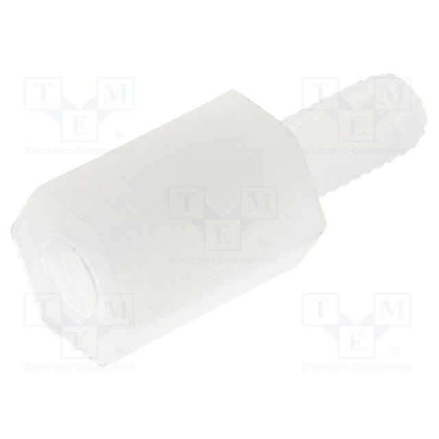 FIX&FASTEN Screwed spacer sleeve; hexagonal; polyamide