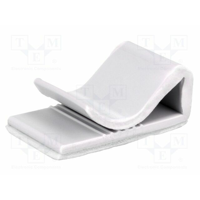 FIX&FASTEN Self-adhesive cable holder; PVC; light