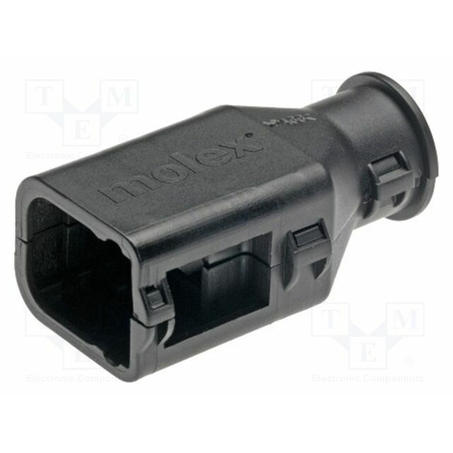 MOLEX Cable hood and fastener; black