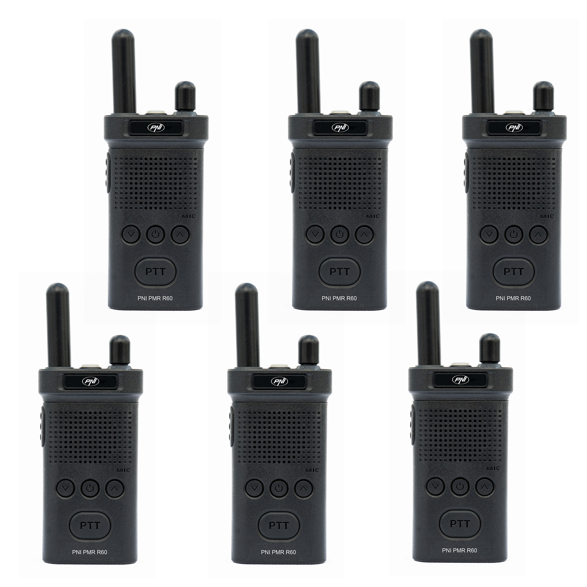 Kit of 6 portable radio stations