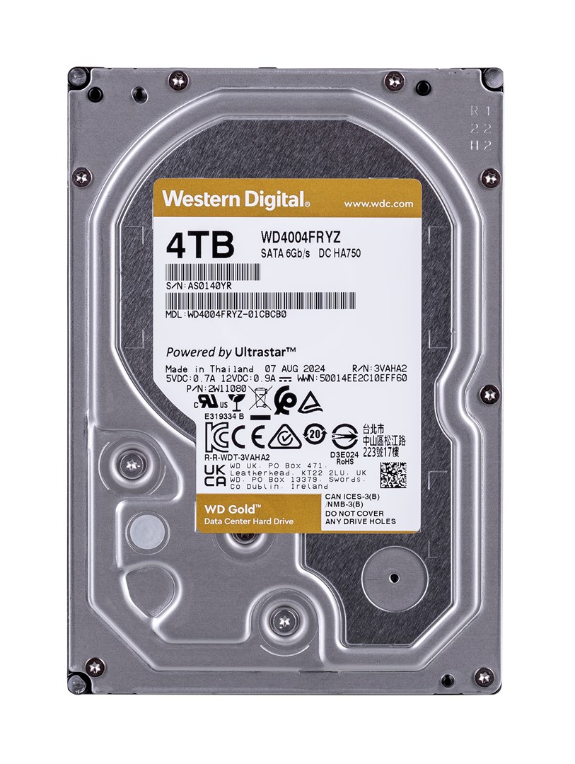 WD Gold 4TB SATA 6Gb/s 3