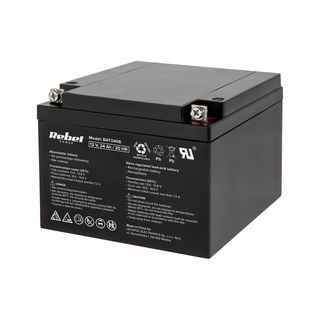Rebel Gel Battery 12V 24Ah |