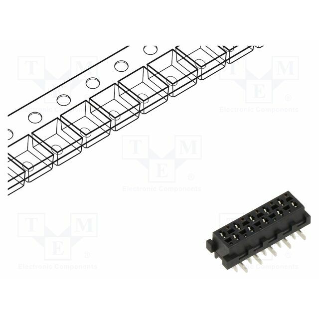 TE CONNECTIVITY Connector: Micro-MaTch; socket; female