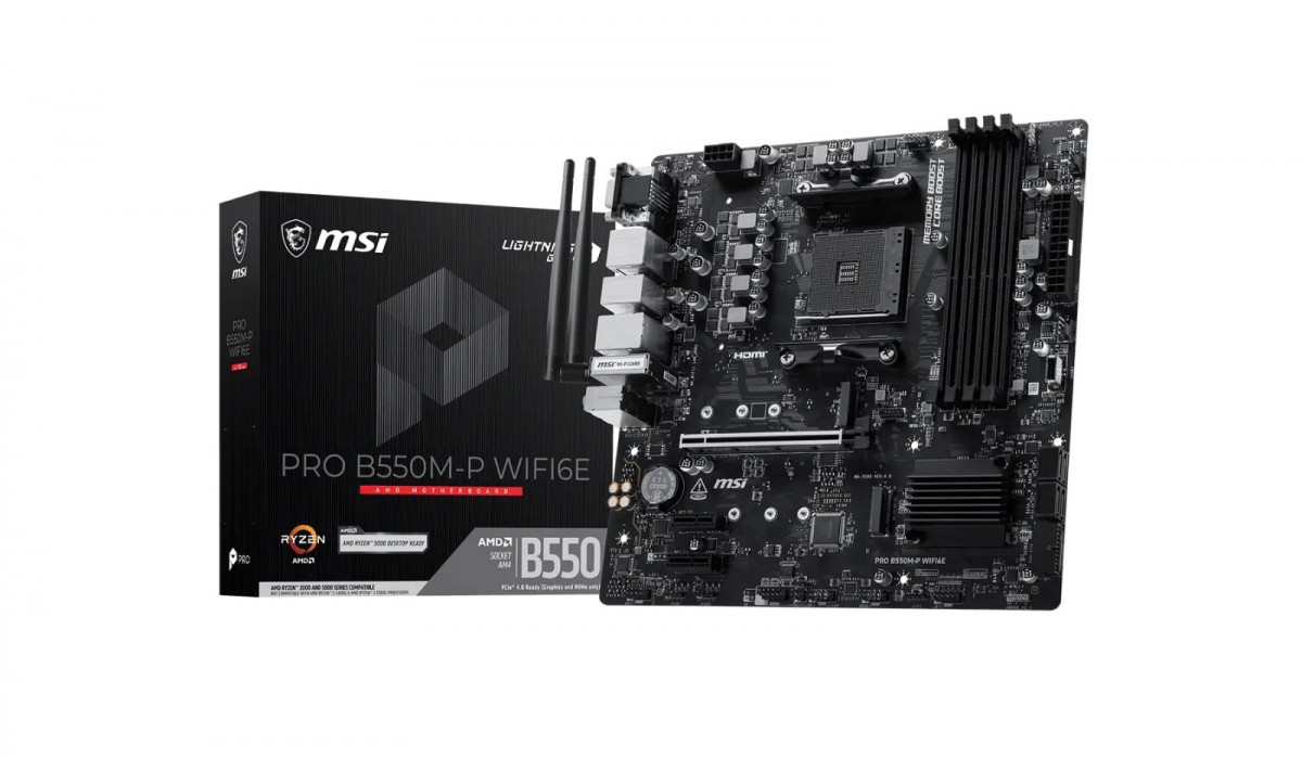 MSI Motherboard PRO B550M-P WIFI6E AM4