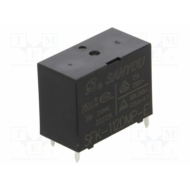 SANYOU Relay: electromagnetic; Ucoil: 12VDC; SPST-NO