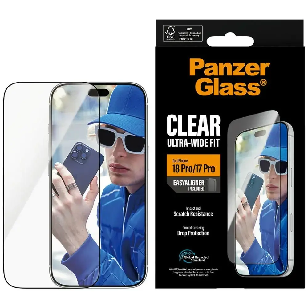 PanzerGlass Clear Ultra-Wide Skærmbeskytter til iPhone