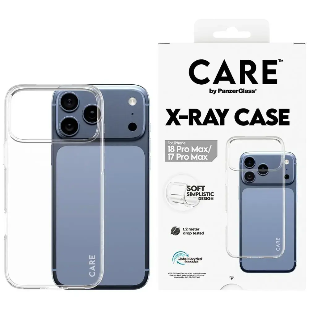 CARE by PanzerGlass X-Ray Beskyttelsescover Termoplastisk