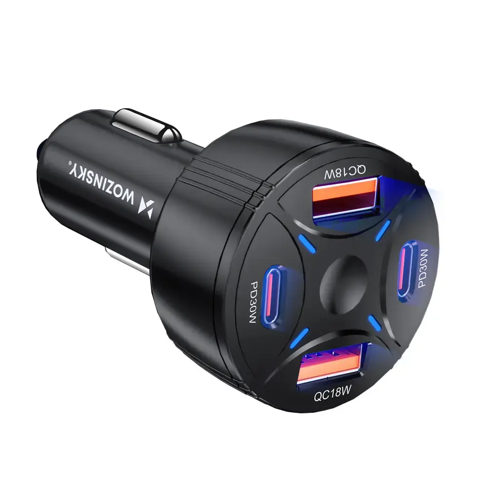 Wozinsky WLS-04 60W Car Charger 2xUSB-C