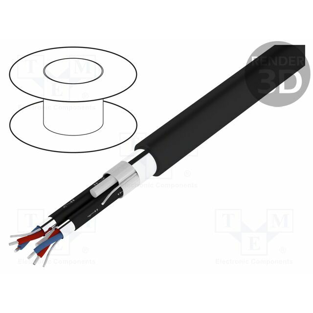 Wire: loudspeaker cable; HELUSOUND®; 2x2x0.22mm2
