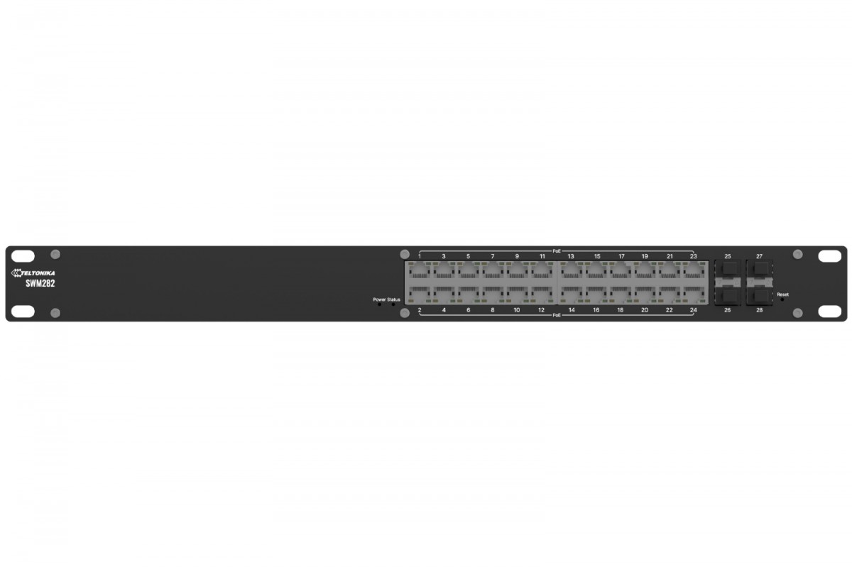 Teltonika SWM282 L2+ switch, 19`` Rack