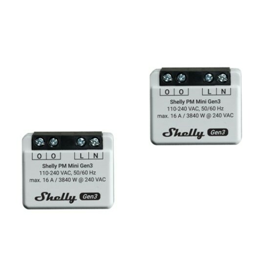 Shelly PM Mini Gen3 kontrolieru komplekts