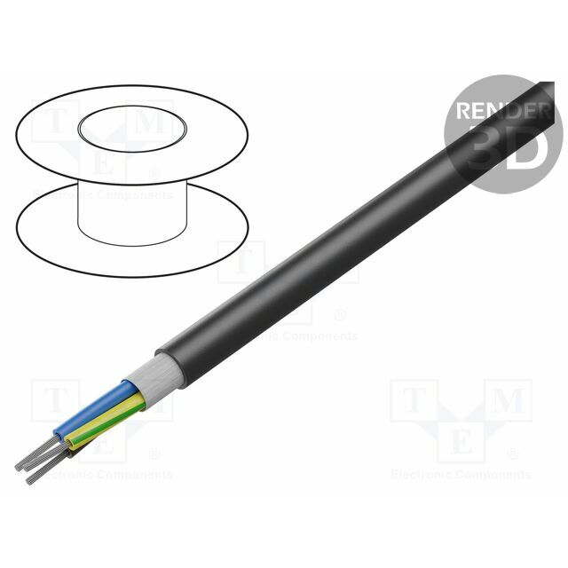 Wire; THERMFLEX® 180 EWKF; 3G0.75mm2