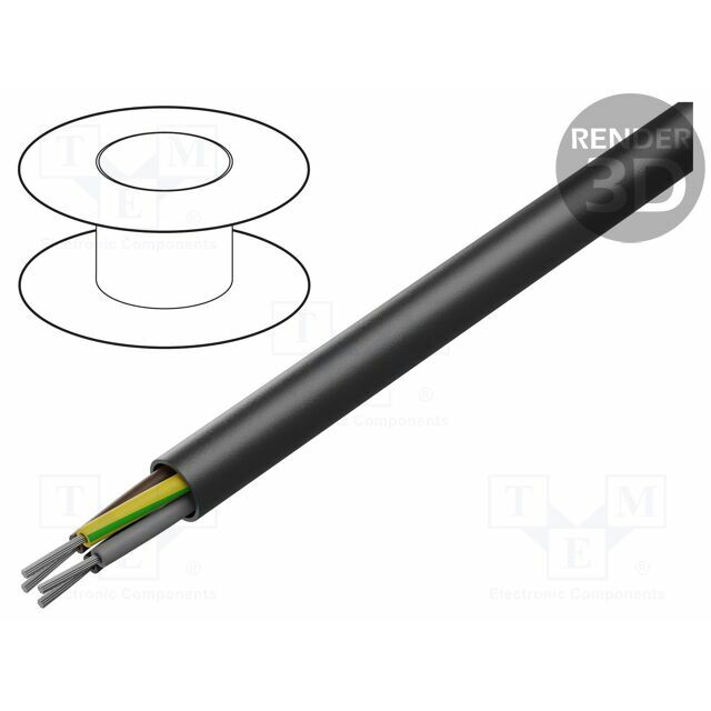 Wire; THERMFLEX® 180 EWKF; 4G0.75mm2