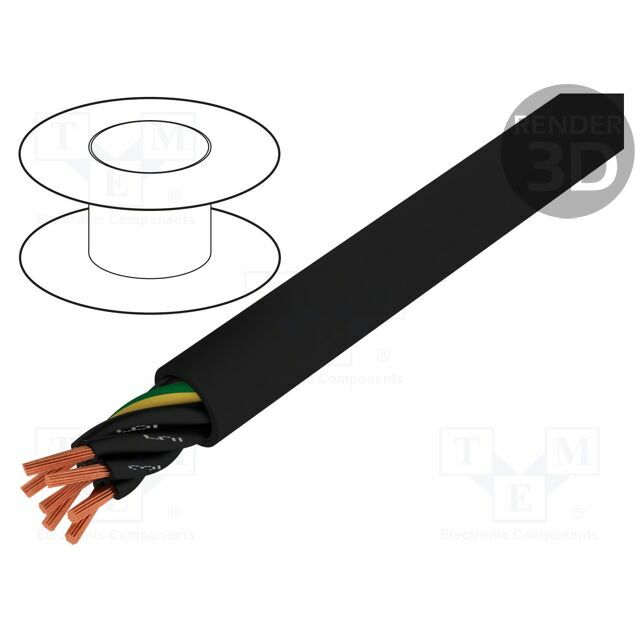 Wire; HELUCONTROL® JZ-620-HMH; JZ; 12G1mm2; unshielded